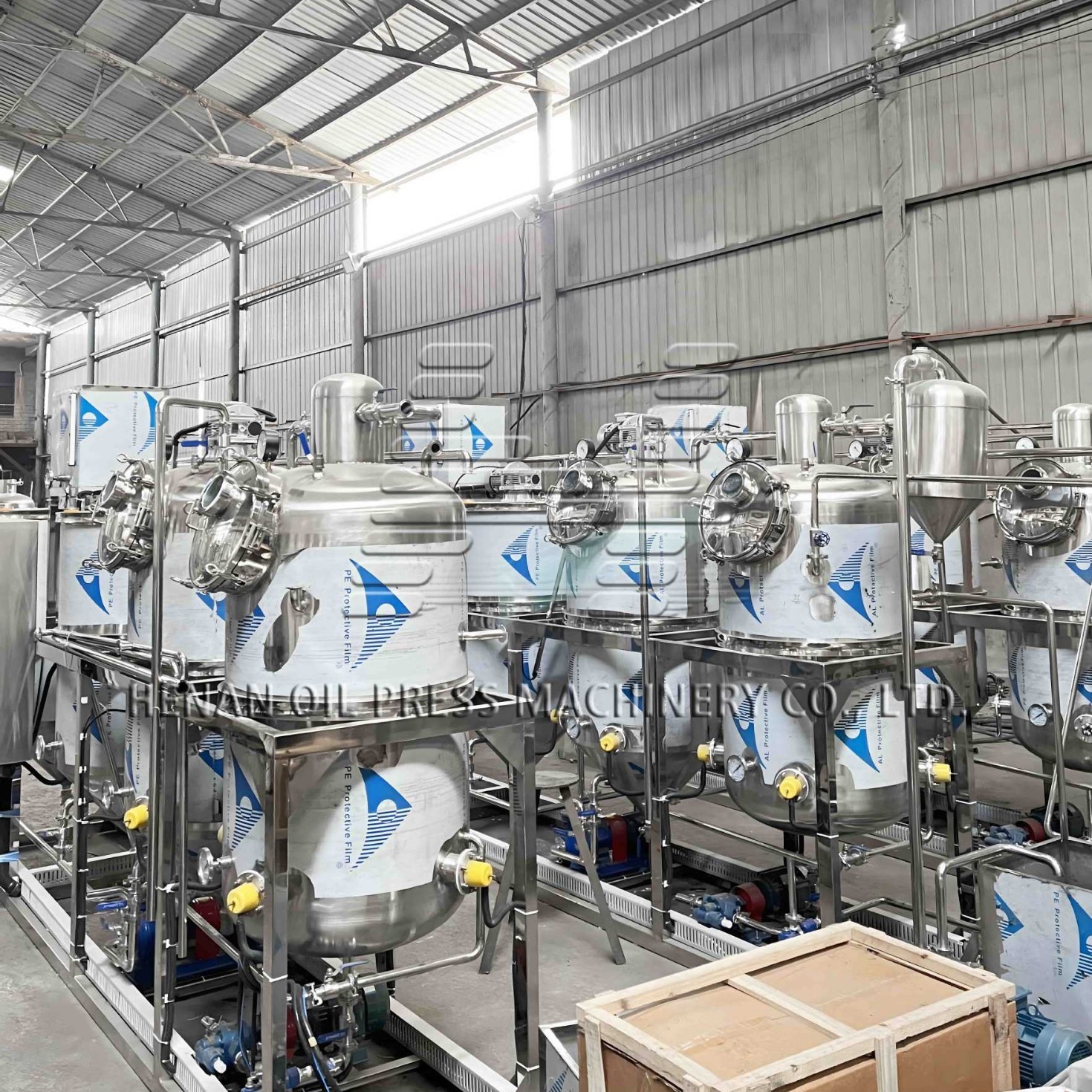 棕榈仁油脱色机商用葵花籽油花生油精炼机食用油精炼设备图3