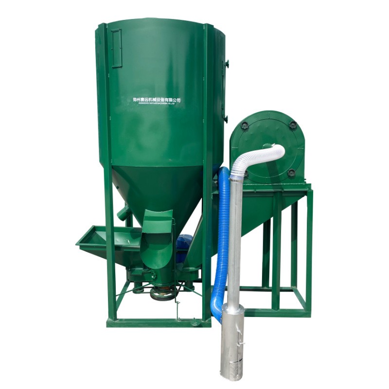 家用养殖立式饲料粉碎搅拌一体机玉米打料机搅拌罐无尘自吸粉碎机 1台图5