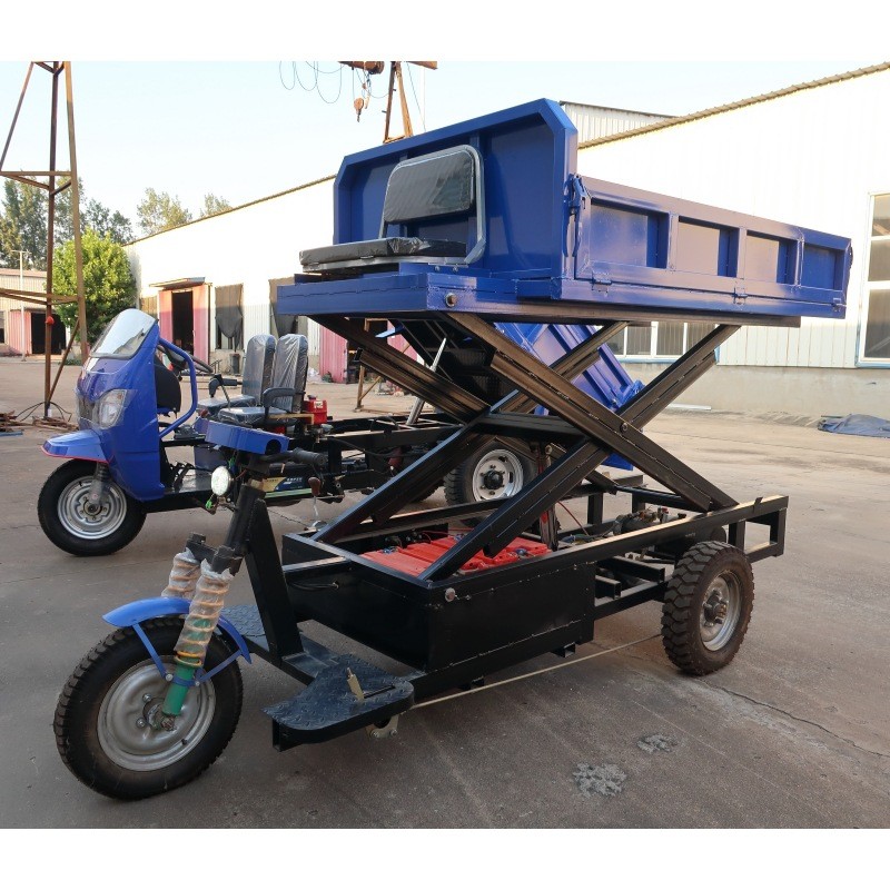 电动三轮液压砖机 工地施工升降平台 农用果园移动升降机图5