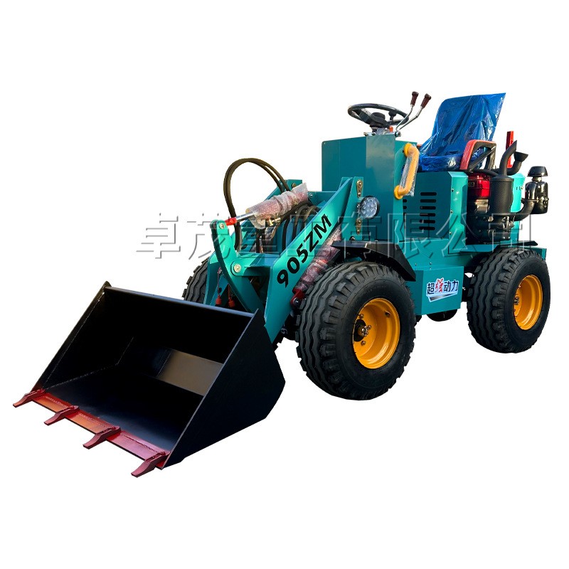 小铲车柴油装载机四驱家用推土机工程单缸养殖小型铲车电动装载机图5