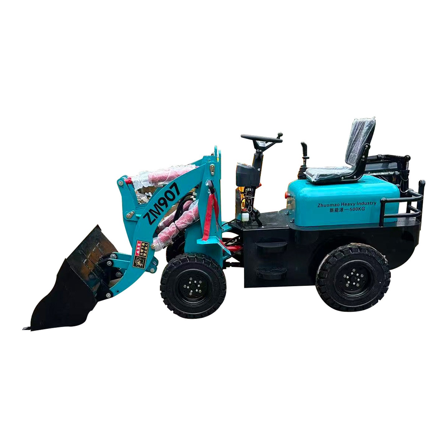 小型铲车电动装载机四驱农用养殖场清粪柴油铲车工程工地建筑推土图5