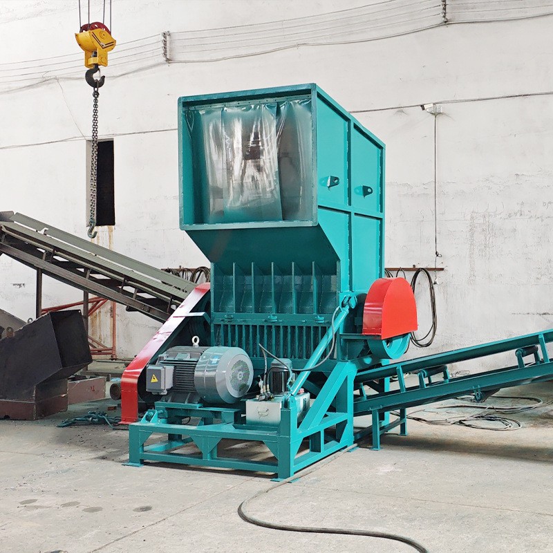 大型塑料粉碎机机头料塑钢打包带破碎机托盘大蓝桶粉碎设备厂家图2