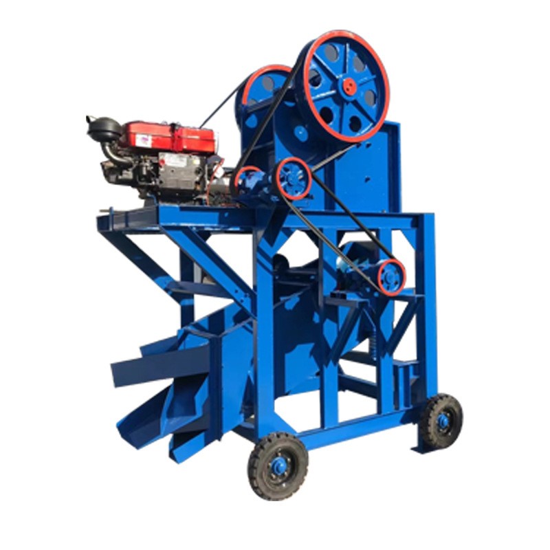 PE220*350柴油动力移动式石料破碎机油电两用颚破破碎筛分移动车图5