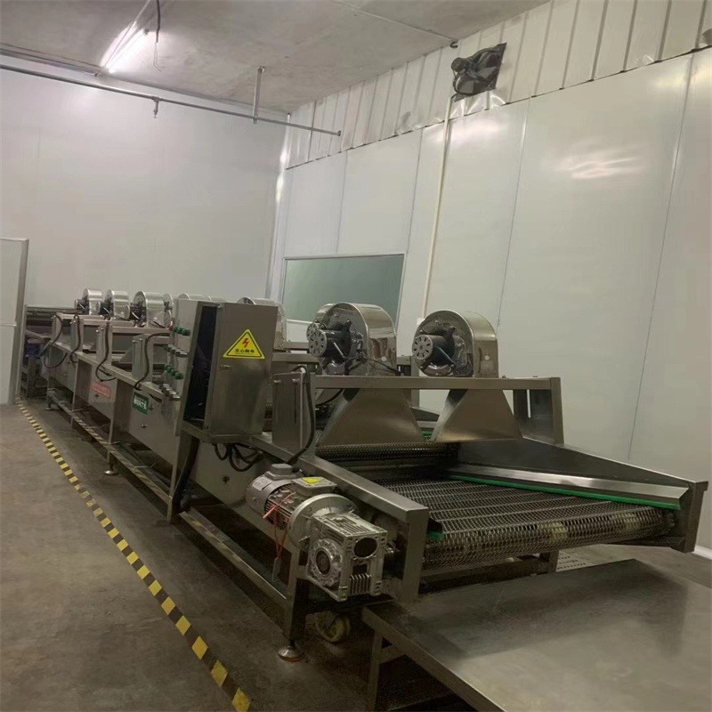 喷淋式气泡清洗机不锈钢翻转式风干线全自动气泡果蔬清洗机九成新图2