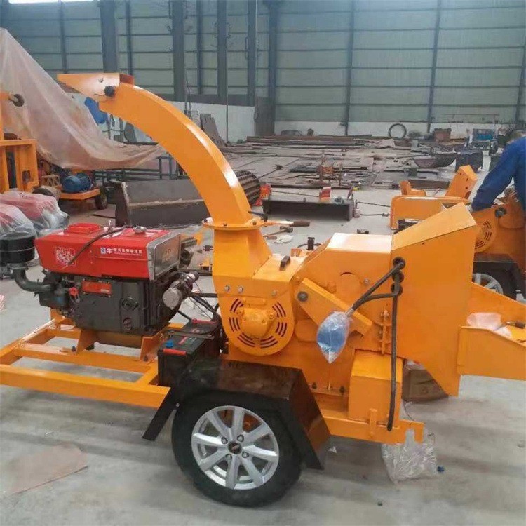 清理果园树枝移动粉碎机柴油发电移动树木削片机玉米秸秆打碎机图4