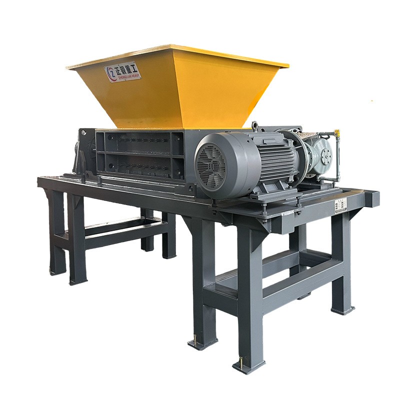 金属双轴撕碎机铁皮废铁汽车外壳破碎机刨花彩钢瓦粉碎设备厂家图5