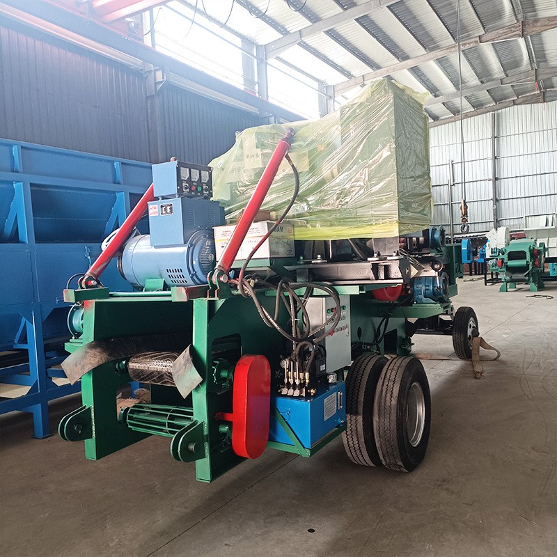 竹子切片机打片机造纸厂园林绿化适用木材粉碎设备木材切片机图3