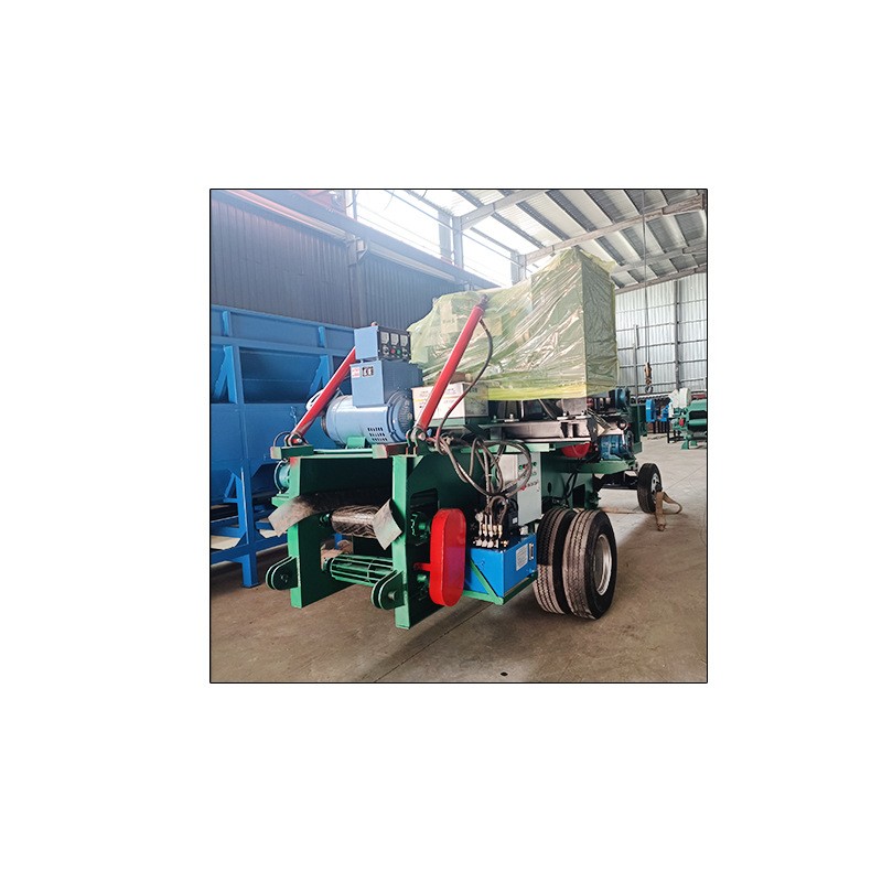 竹子切片机打片机造纸厂园林绿化适用木材粉碎设备木材切片机图5