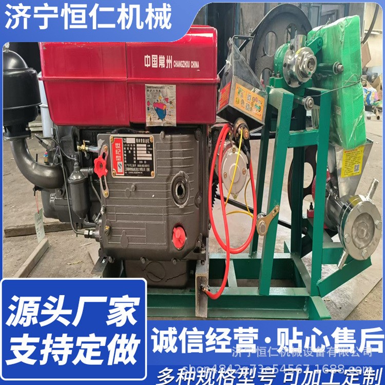 梁山现货小型五谷杂粮膨化机柴油机10马力杂粮米花机图2