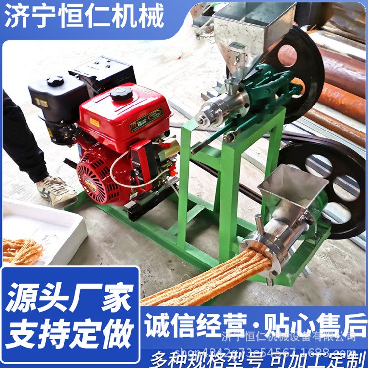 梁山现货小型五谷杂粮膨化机柴油机10马力杂粮米花机图3