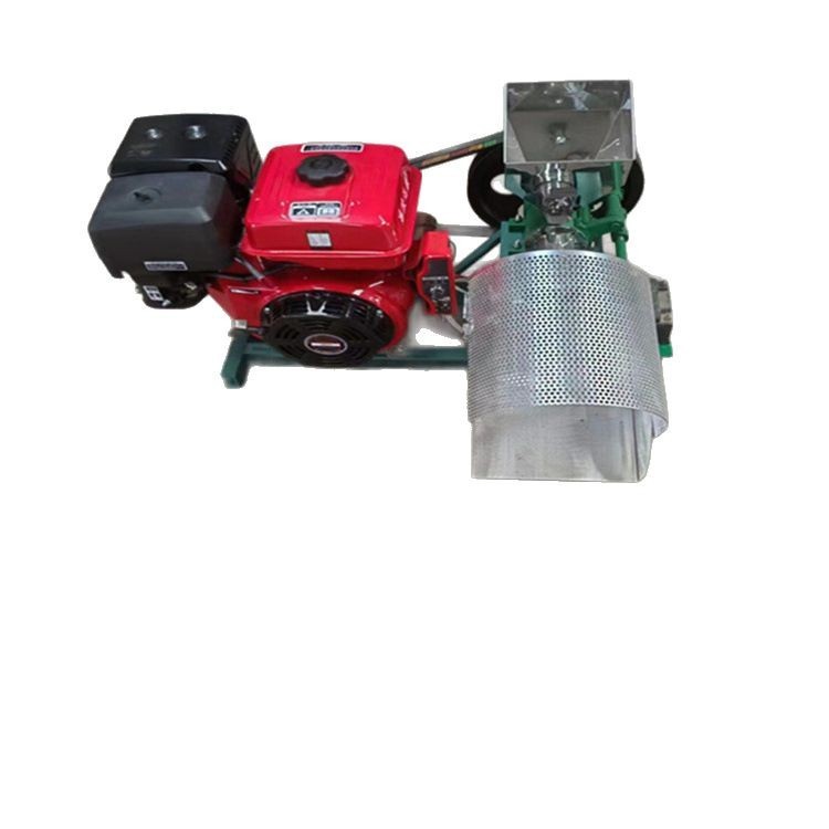 梁山现货小型五谷杂粮膨化机柴油机10马力杂粮米花机图5