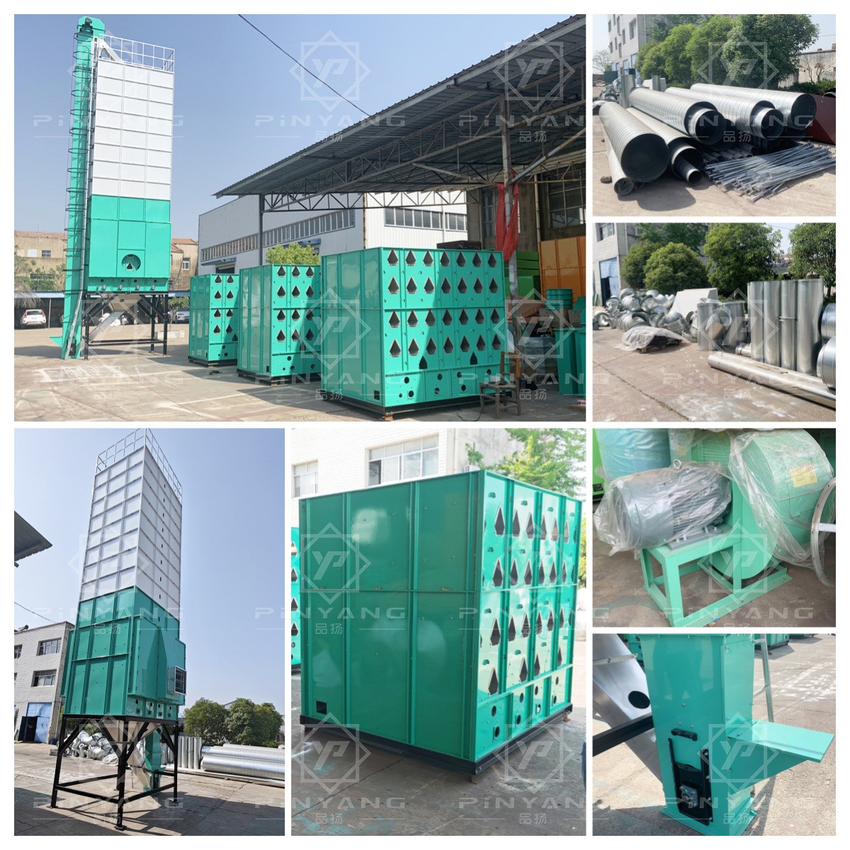 品扬大型批式直立粮食烘干机大米玉米小麦烘干塔环保天然气商用图3
