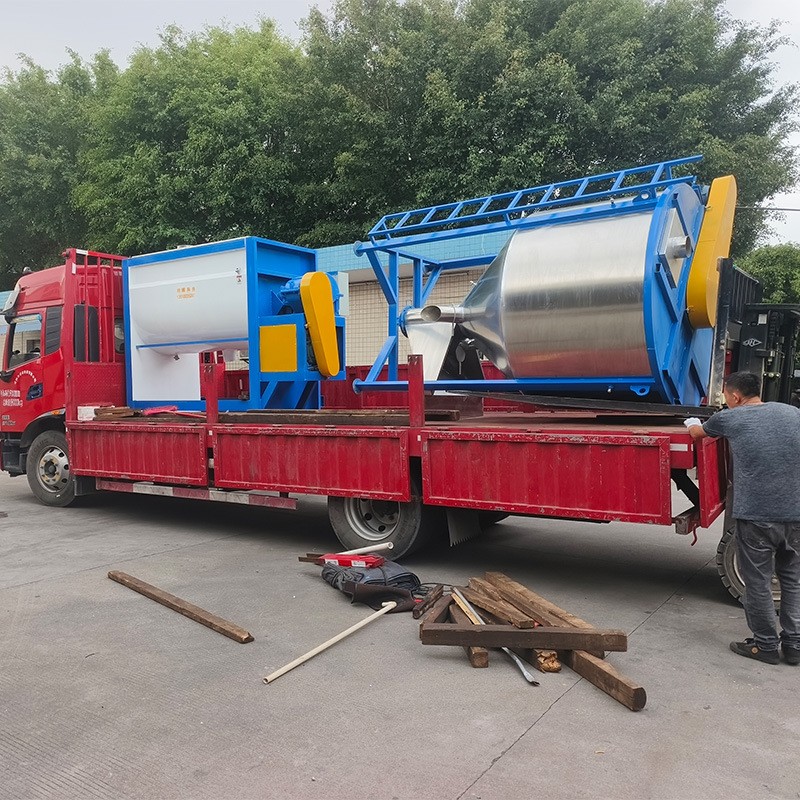 塑料颗粒不锈钢立式搅拌机 饲料混合机 干燥搅拌一体机干粉图4