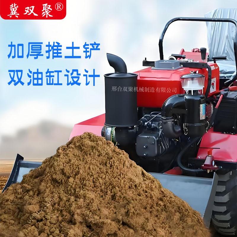 跨境定制履带微耕机多功能乘坐式旋耕机大棚果园水旱两用耕地工厂图3