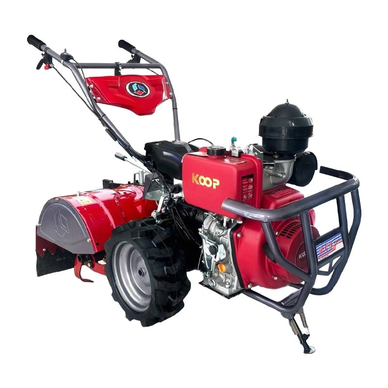 宜天马科普四驱微型微耕机农用柴油旋耕机除草开沟刨翻地松土犁地图5