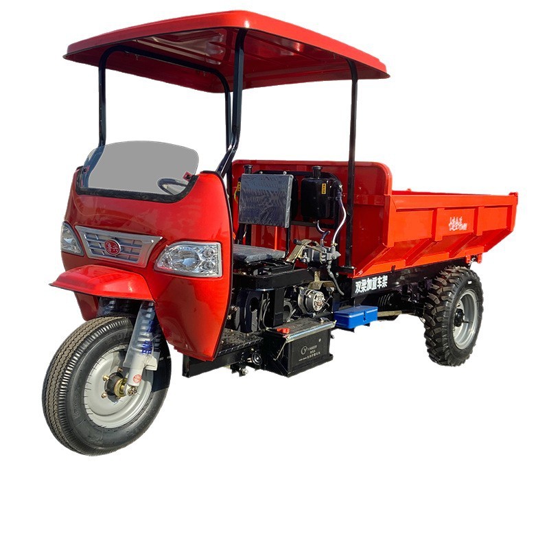 农用三轮车柴油工地沙土建筑三马子养殖自卸载运输车柴油三轮车图5