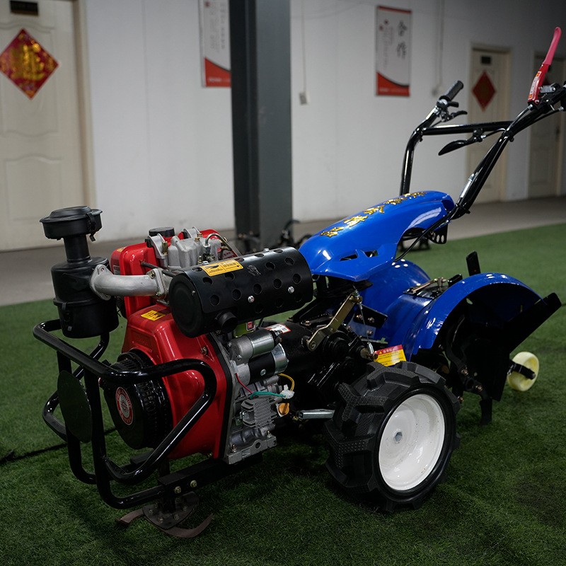 四驱直连后旋微耕机农用耕地起垄开沟旋耕机家用汽油小型除草机器图4