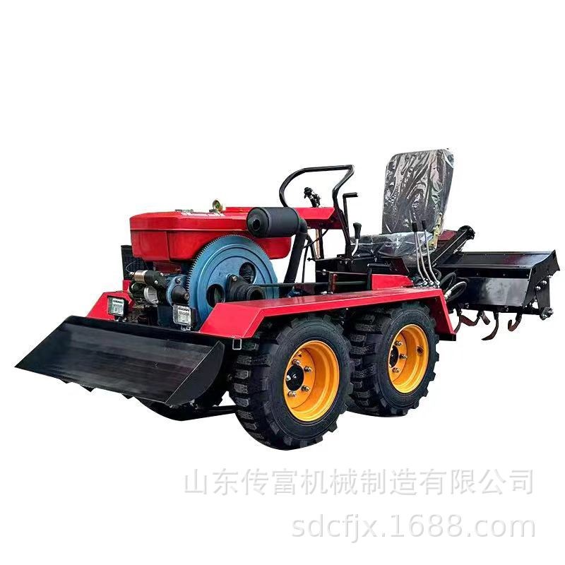 多功能四轮四驱坐式微耕机旋耕机水旱两用大棚拖拉机农用四驱图5