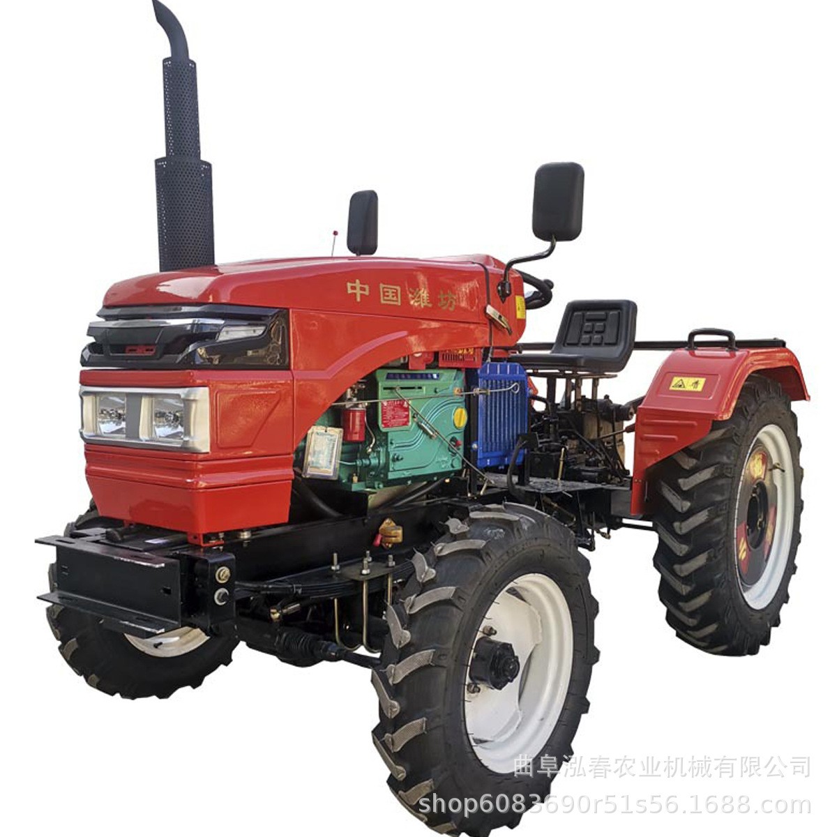 转向稳定小型四轮 土地耕整田园管理机 泓春单缸35马力小四轮拖拉图5