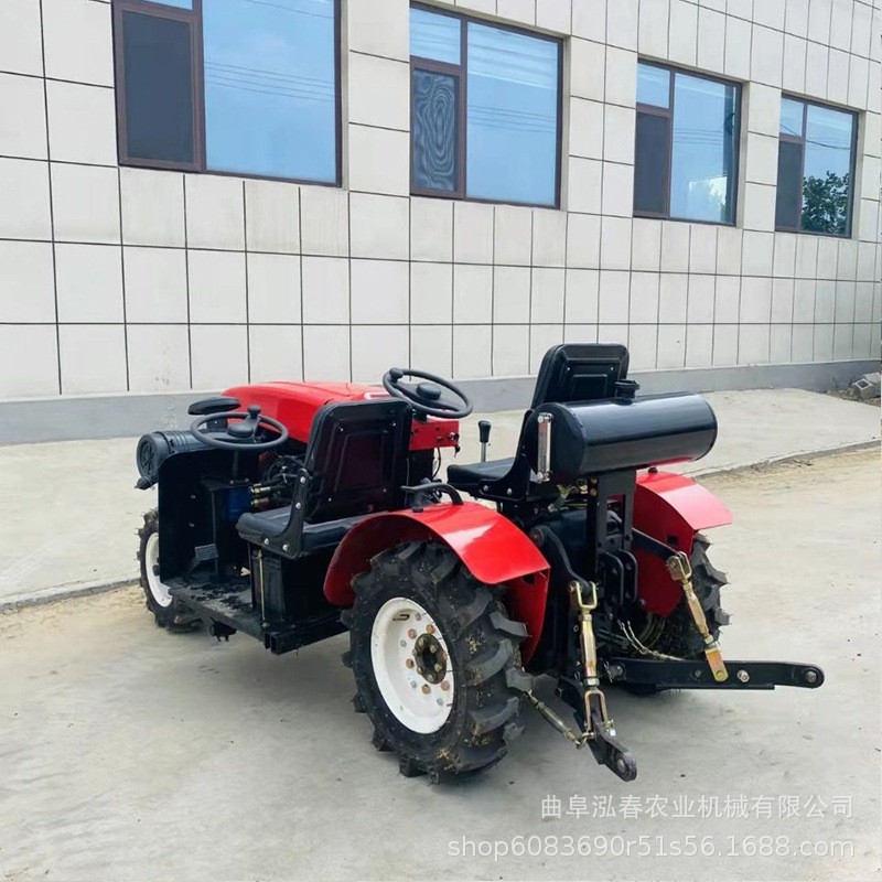 直销偏置35马力单缸两驱小型大棚王拖拉机果园施肥机风送式打药机图4