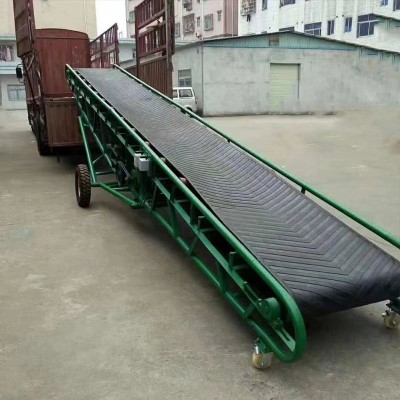 广西皮带输送机大米输送带自动升降皮带输送带小型爬坡升降输送带