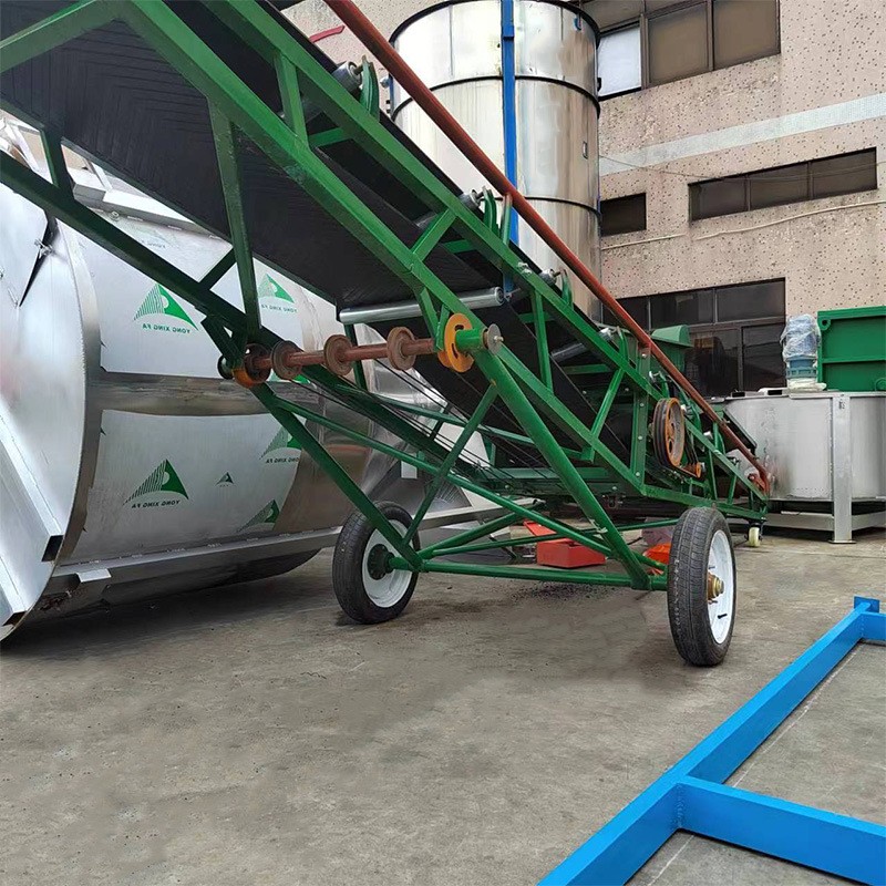 广西皮带输送机大米输送带自动升降皮带输送带小型爬坡升降输送带图4