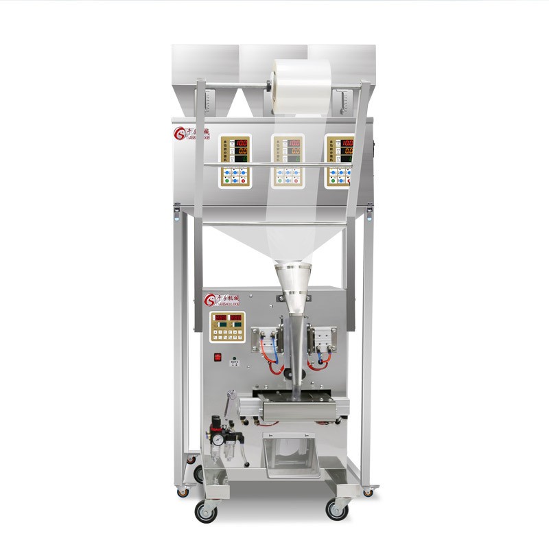千手多头分装称包装五谷杂粮积木定量称重计数混合分装下料包装机图5