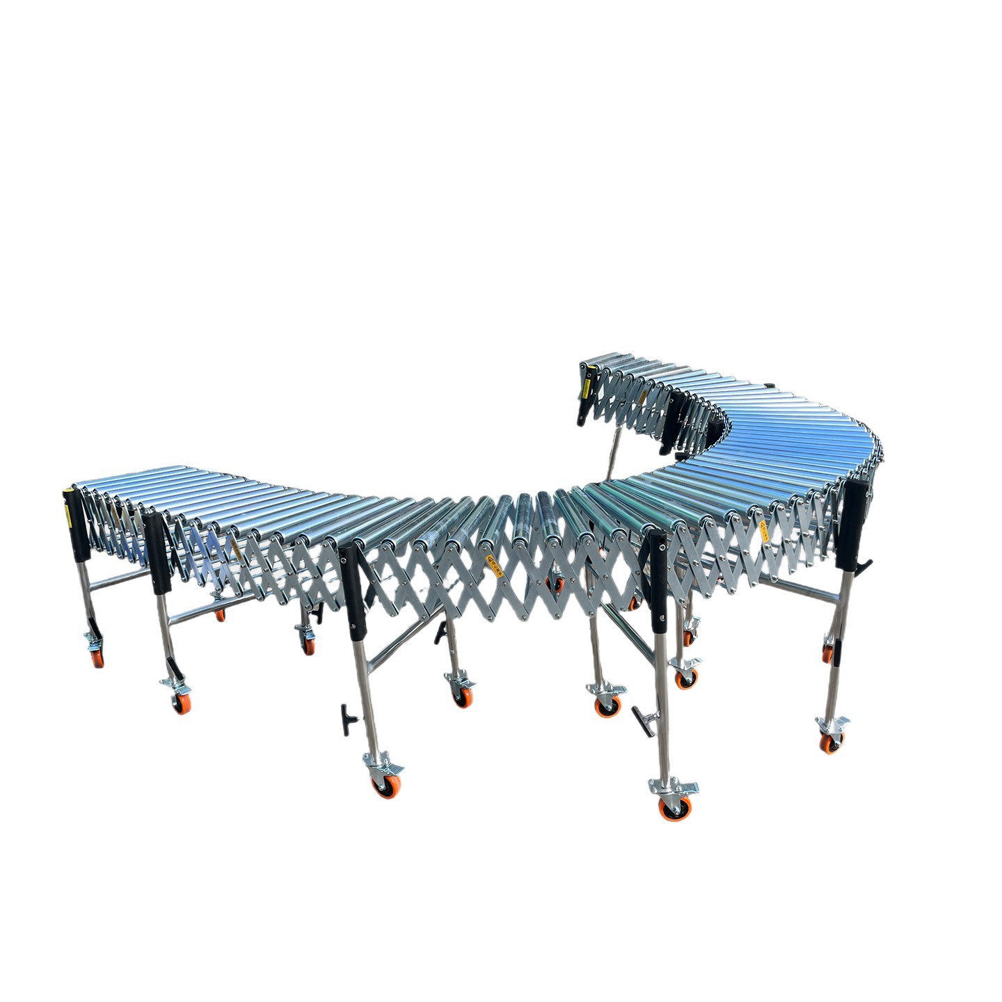 无动力输送带无动力滚筒输送机传送带自由伸缩高低可调卸货神器图5