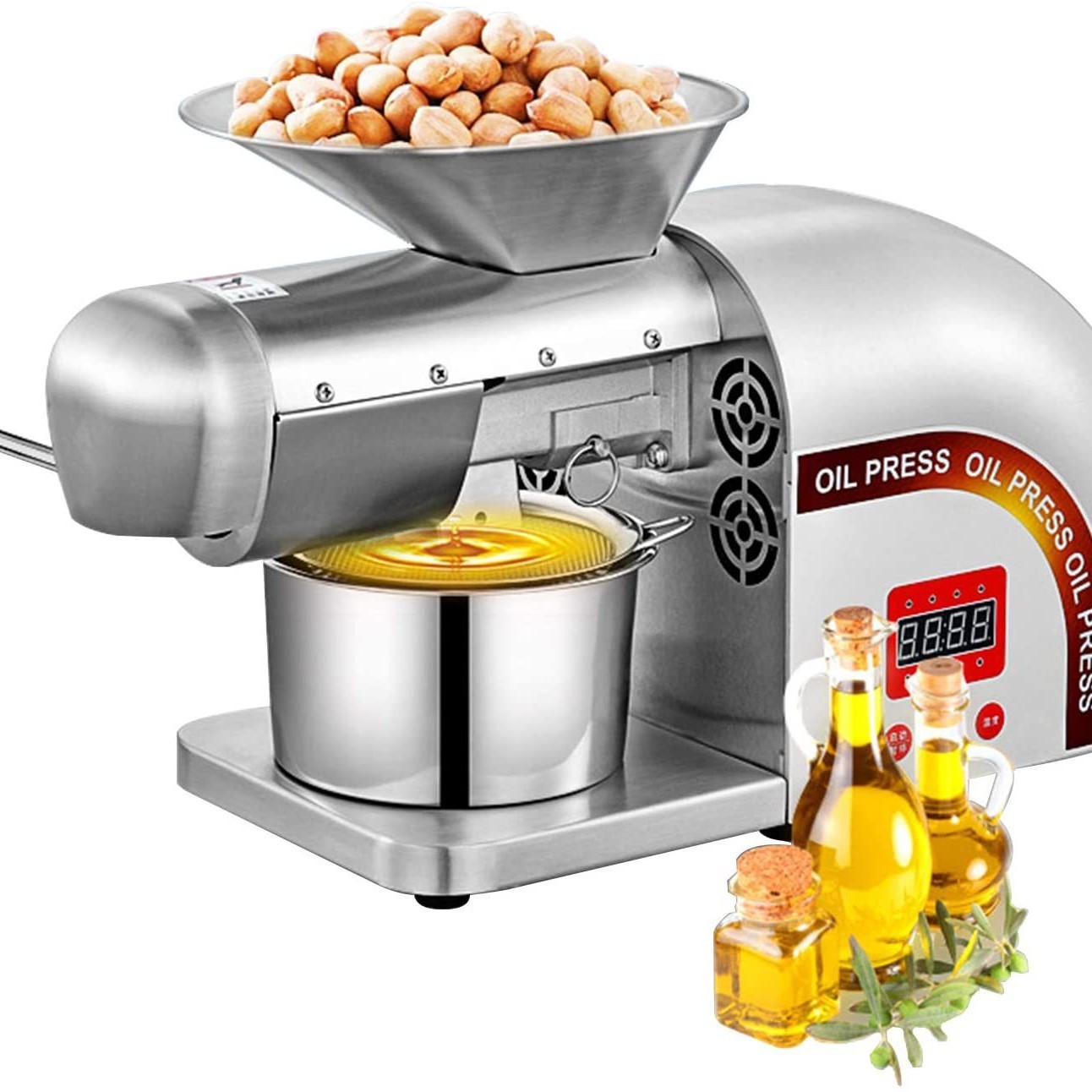 跨境批发全自动家用智能榨油芝麻花生葵花籽榨油机家用榨油机图2