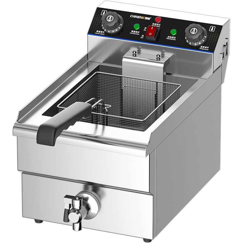 驰能电炸锅炉大容量多功能定温油炸锅商用单双缸炸鸡炸薯条炸串图5