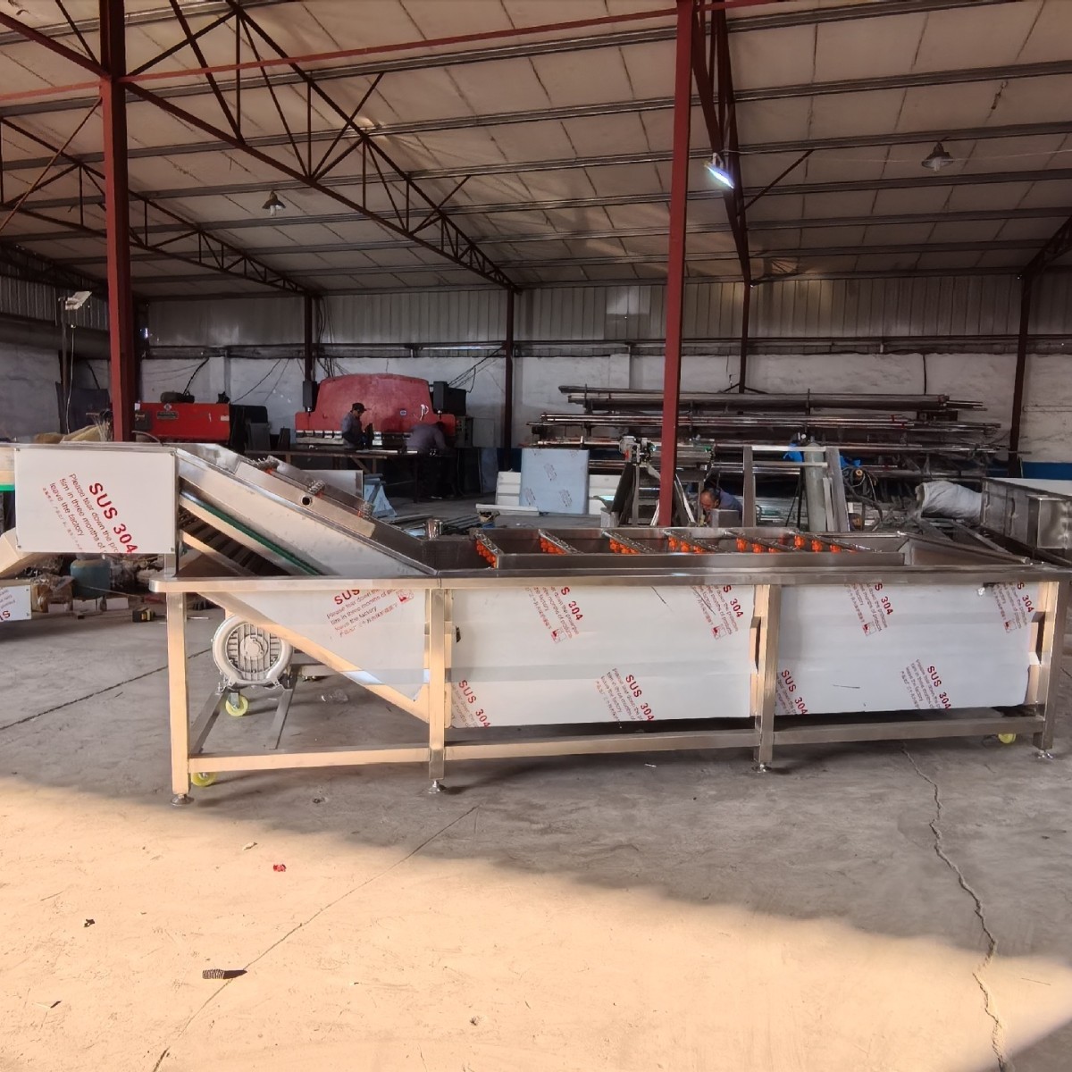 柑橘气泡清洗机杨梅草莓果蔬喷淋清洗设备圣女果全自动气泡清洗机图4