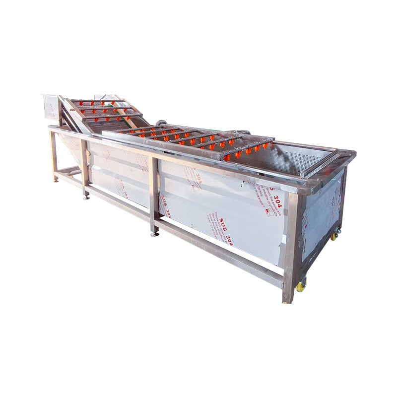 柑橘气泡清洗机杨梅草莓果蔬喷淋清洗设备圣女果全自动气泡清洗机图5