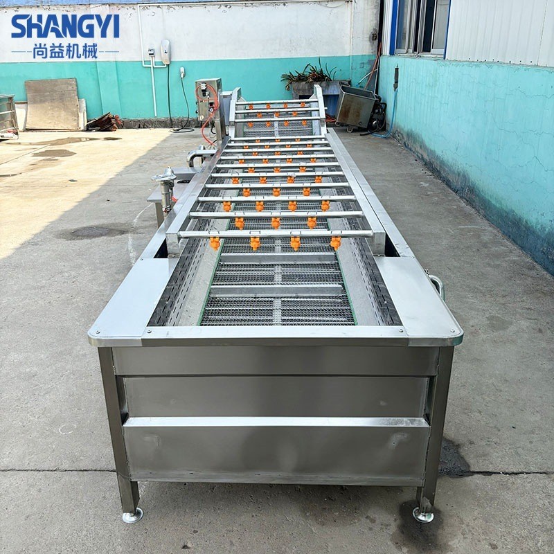 商用气泡果蔬清洗机中央厨房叶菜根茎类清洗设备食品厂洗菜机图2