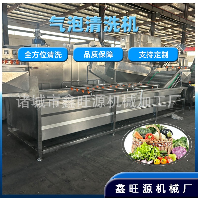 鑫旺源 全自动高压喷淋气泡清洗机蘑菇菌类净洗机哪家质量好果蔬图2
