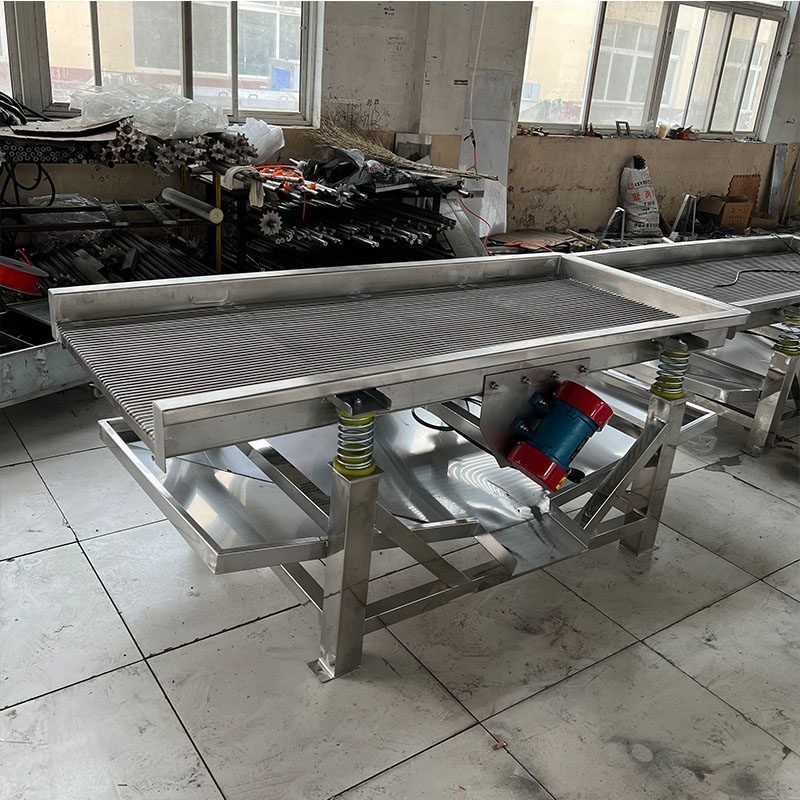 高频果蔬振动筛不锈钢振动扇贝沥水振动筛海鲜蔬菜清洗震动沥水机图4