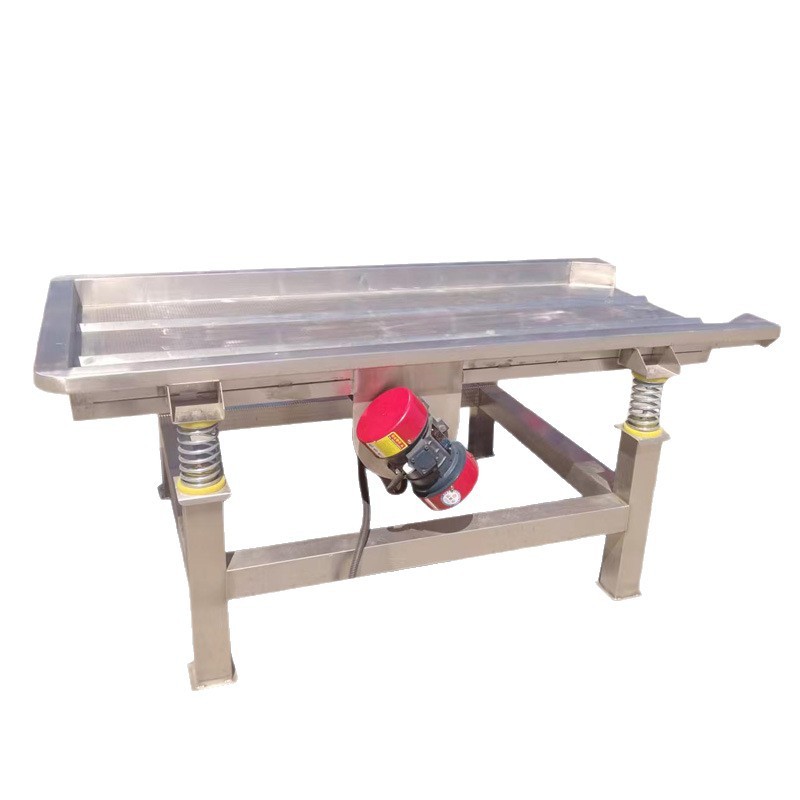 高频果蔬振动筛不锈钢振动扇贝沥水振动筛海鲜蔬菜清洗震动沥水机图5