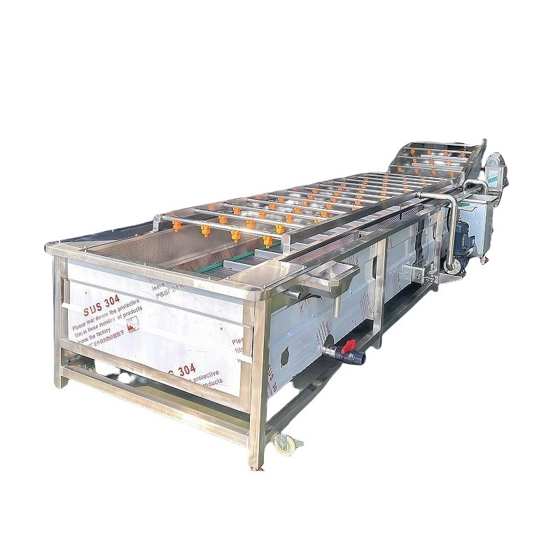 商用果蔬气泡清洗机大型辣椒清洗流水线全自动圣女果砂糖橘洗果机图5