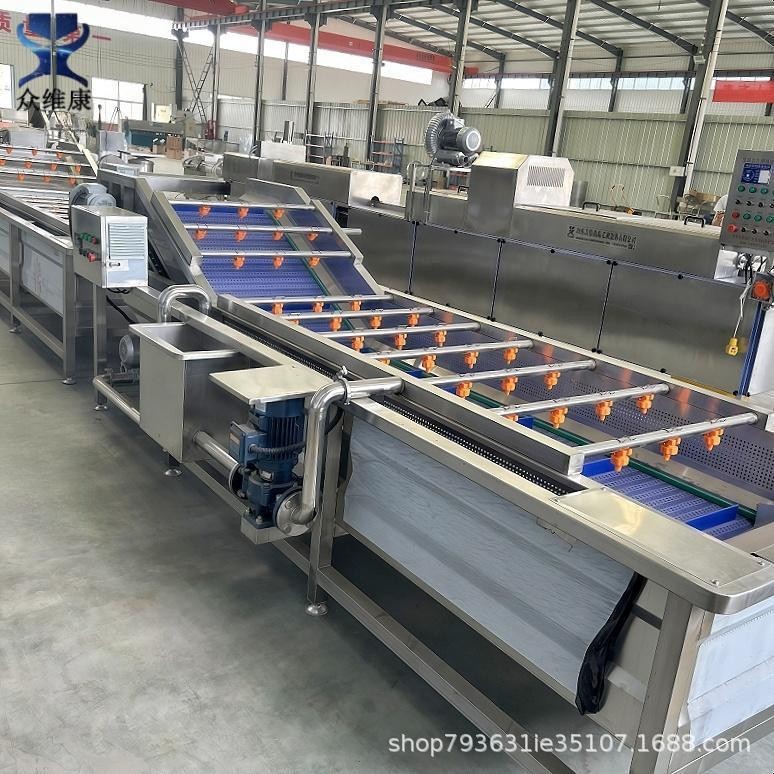 商用果蔬气泡清洗机大型辣椒清洗流水线全自动圣女果砂糖橘洗果机图3