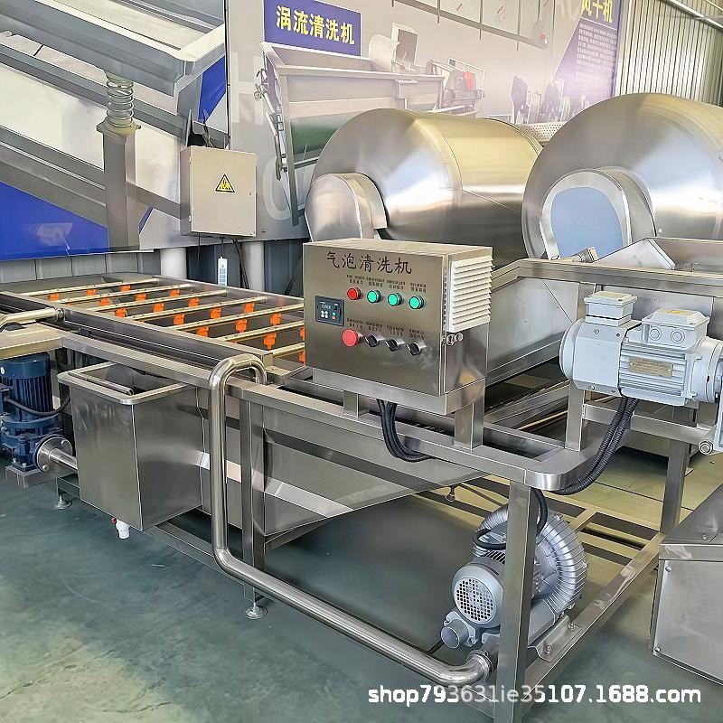 商用果蔬气泡清洗机大型辣椒清洗流水线全自动圣女果砂糖橘洗果机图2