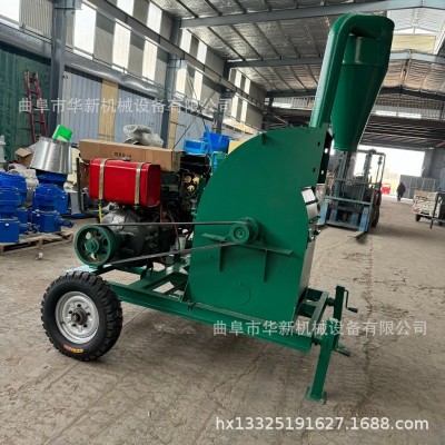 新型多功能饲料粉碎机家用牧草秸秆打粉机锤片式花生秧打糠机