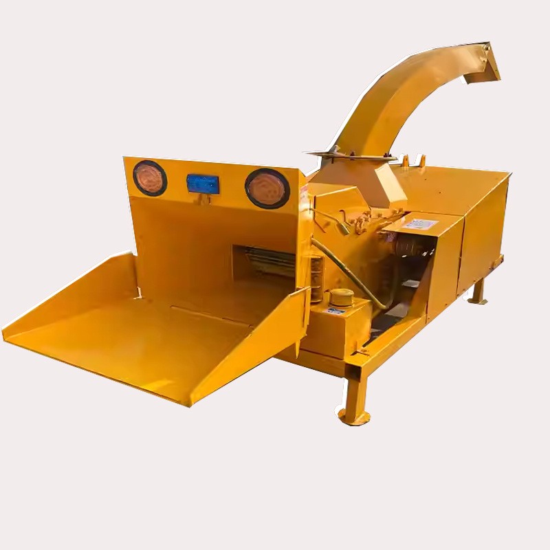 移动式切片木材粉碎机园林自动进料新款秸秆竹子藤条多功能粉碎机图5