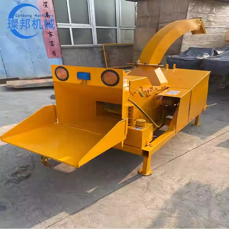 移动式切片木材粉碎机园林自动进料新款秸秆竹子藤条多功能粉碎机图3