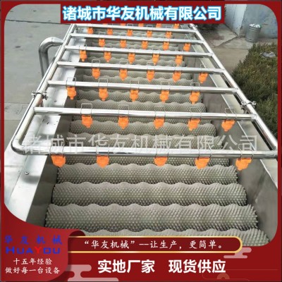 平行式地瓜清洗设备 商用芋头紫薯去皮清洗机 平行毛辊清洗机器