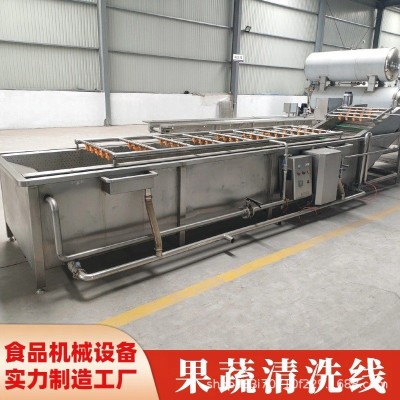 果蔬清洗机 大型果蔬清洗流水线 不锈钢304材质 喷淋式清洗设备