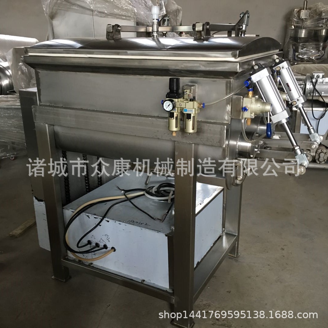 肉泥真空拌馅机火腿肠鱼糜凉菜金针菇不锈钢食品级商用图2
