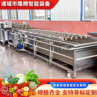 净菜加工生产线洗菜机商用叶毛菜半成品中央厨房清洗流水设备