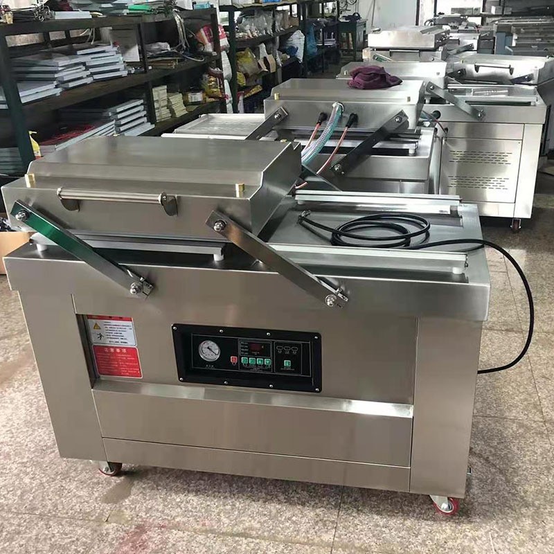 五谷杂粮大豆小米砖卤鸡爪新鲜牛羊肉保鲜全自动双室真空包装机图2