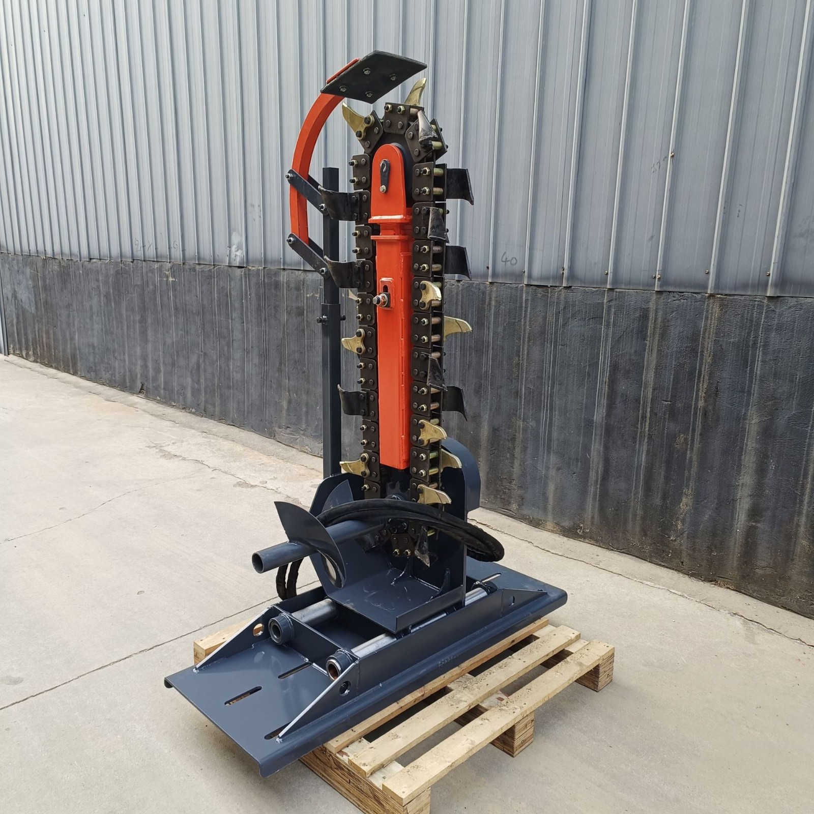 链式开沟机农田果园灌溉、市政铺设电缆管道开槽图3