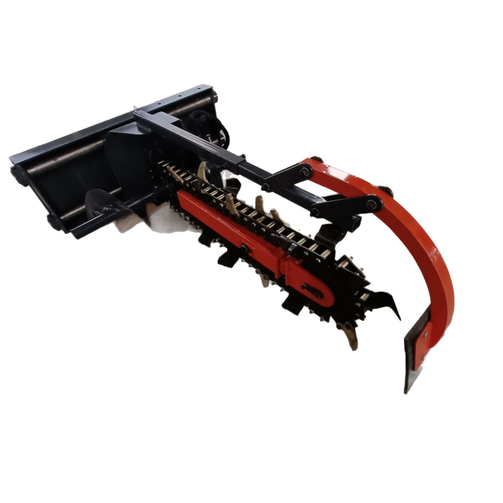 链式开沟机农田果园灌溉、市政铺设电缆管道开槽图5