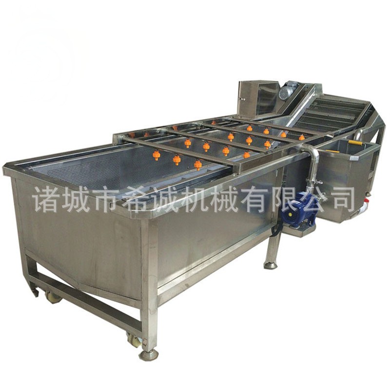 芒果毛桃橙子气泡清洗机 蓝莓荔枝清洗风干设备 多功能果蔬清洗机图5